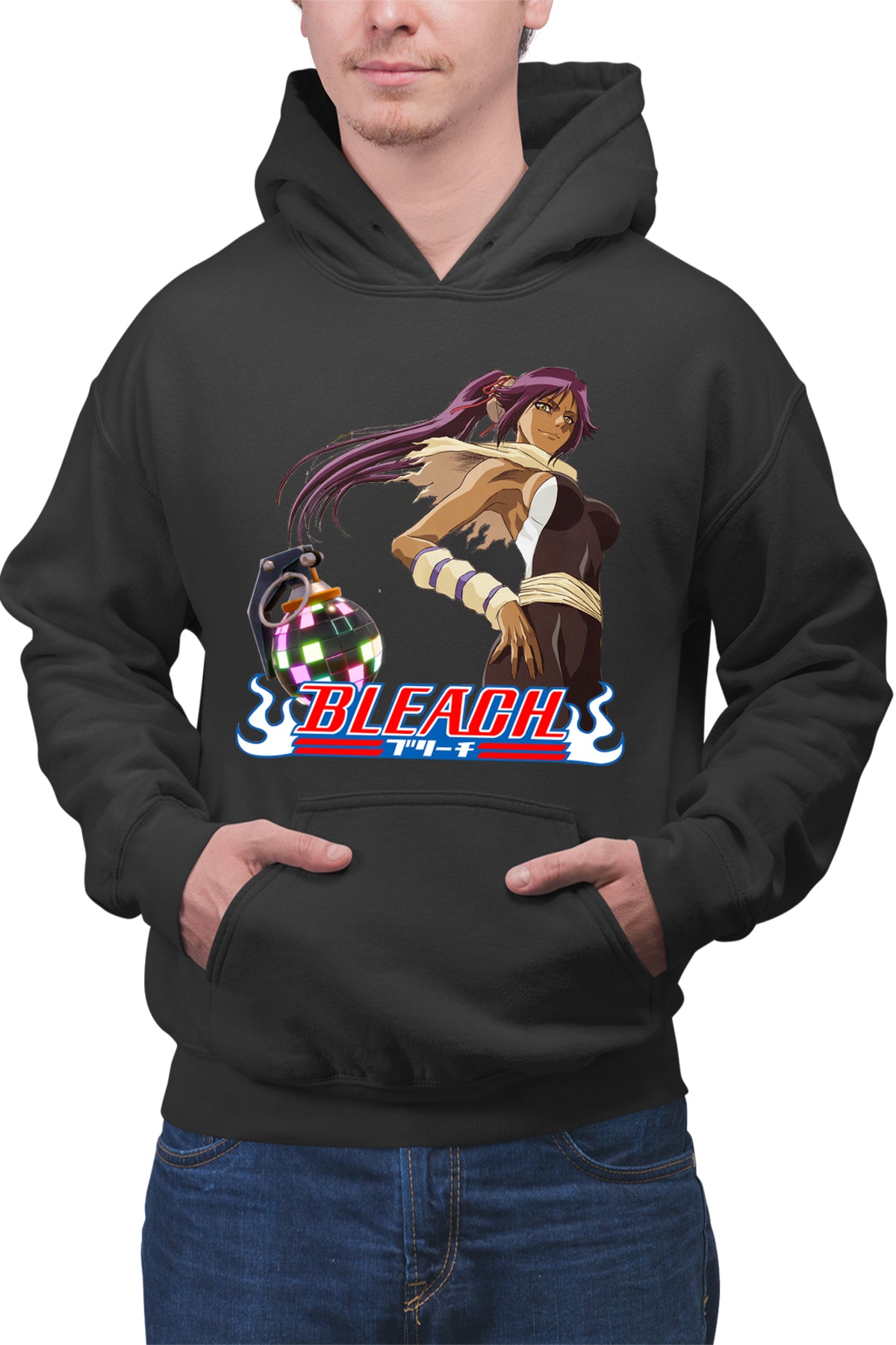 Hanorac barbati Bleach Yoruichi Shihouin Fortnite Magenta Bomb