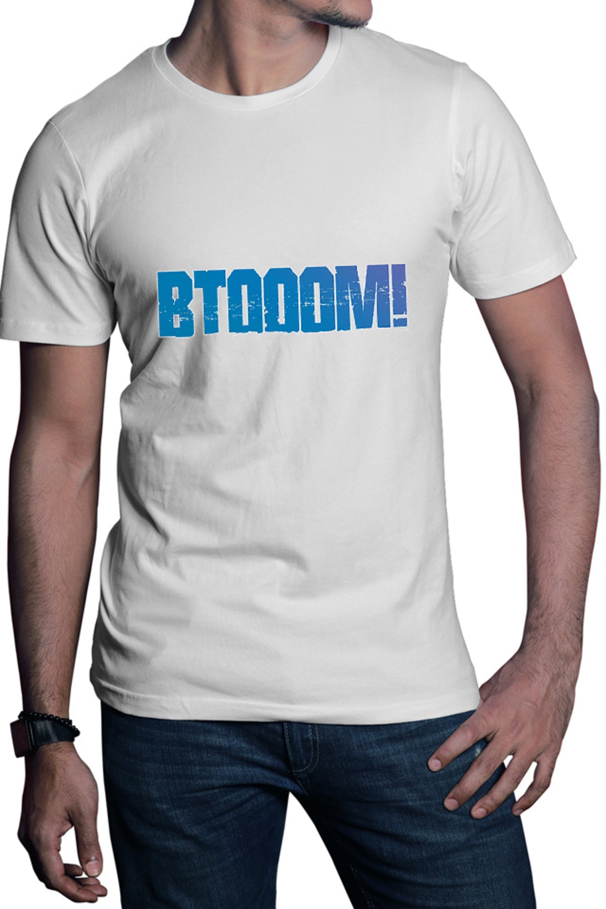 Tricou barbati Btooom! Logo Isekai Tragic Shounen Game Players Stone