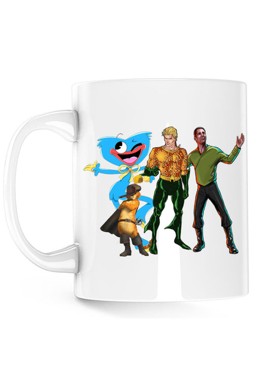 Cana Aquaman Huggy Wuggy Puss in the Boots Shrek Star Trek Crew, alba, 330 ml