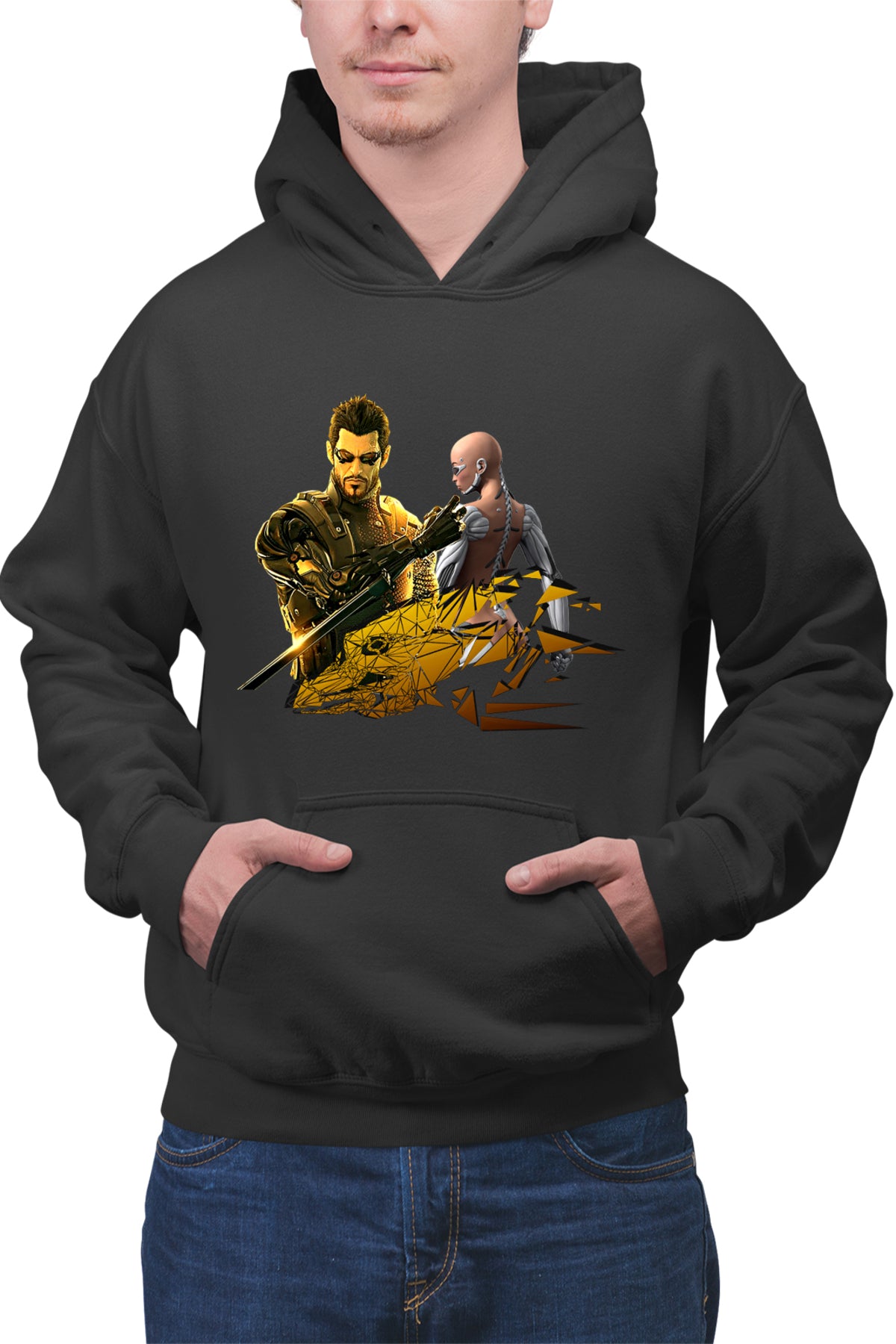 Hanorac barbati Deus Ex Cyborg Human Revolution Video Game