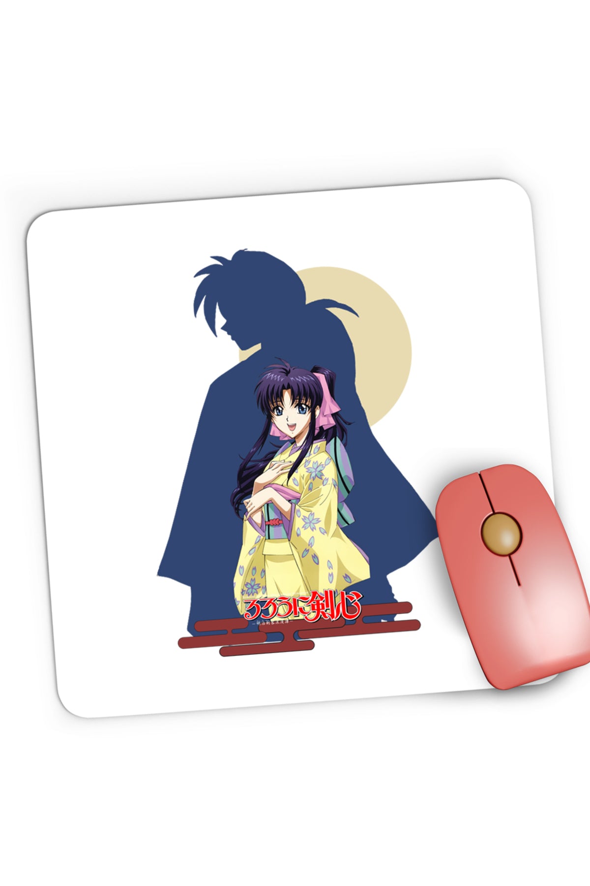 Mousepad Gaming Rurouni Kenshin Kaori Anime Kage Moon, 21x19 cm