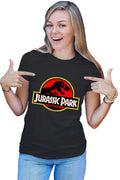 Tricou dama Jurassic Park Logo Dinossaurs