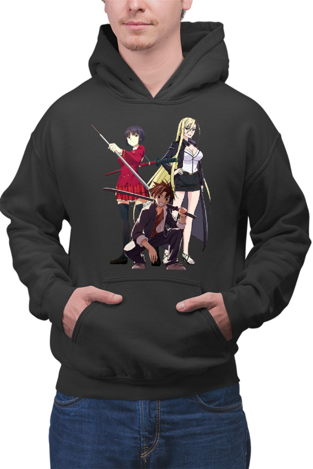 Hanorac barbati UQ Holder Touta McDowell Orta Katana Sci-fi Anime School