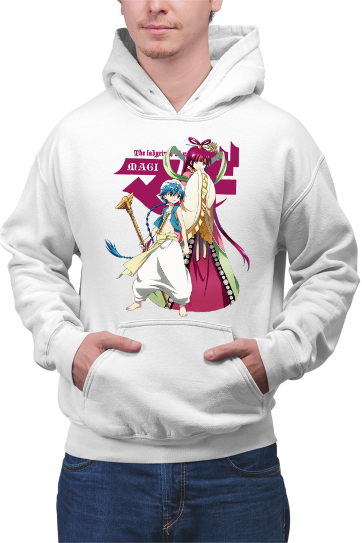 Hanorac barbati Magi The Labyrinth of Magic Kougyoku Queen Alladin Meeting