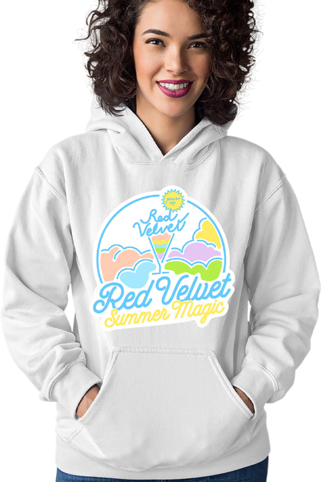 Hanorac dama Red Velvet K-Pop Logo Summer Magic Vibe Colorful
