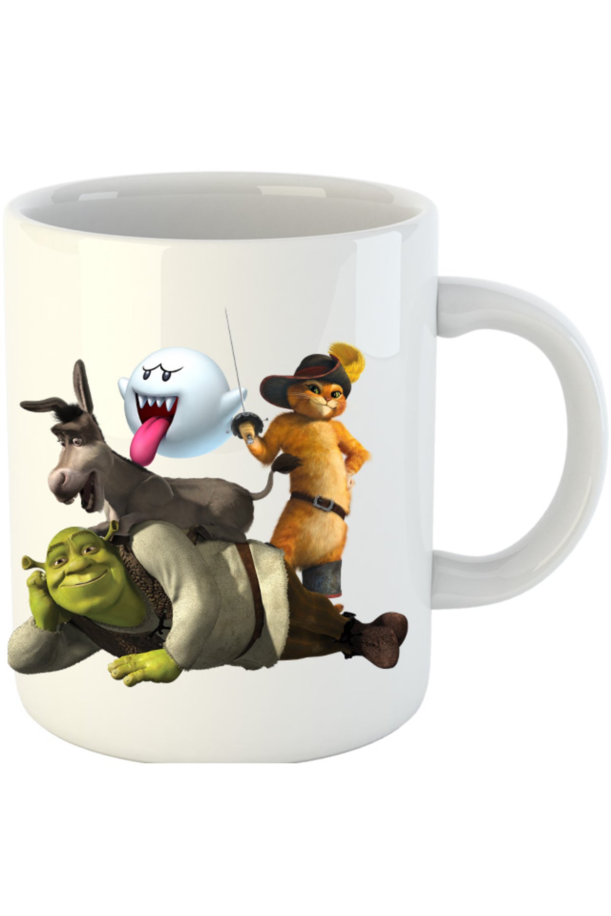 Cana Shrek Mario Cat Donkey Ghost, alba, 330 ml