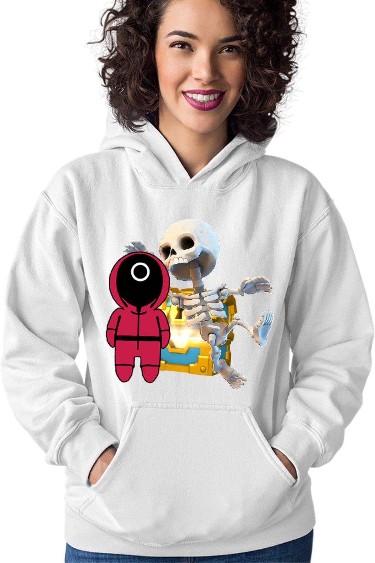 Hanorac dama Clash Royale Skeleton Chest Loot Squid Game Show