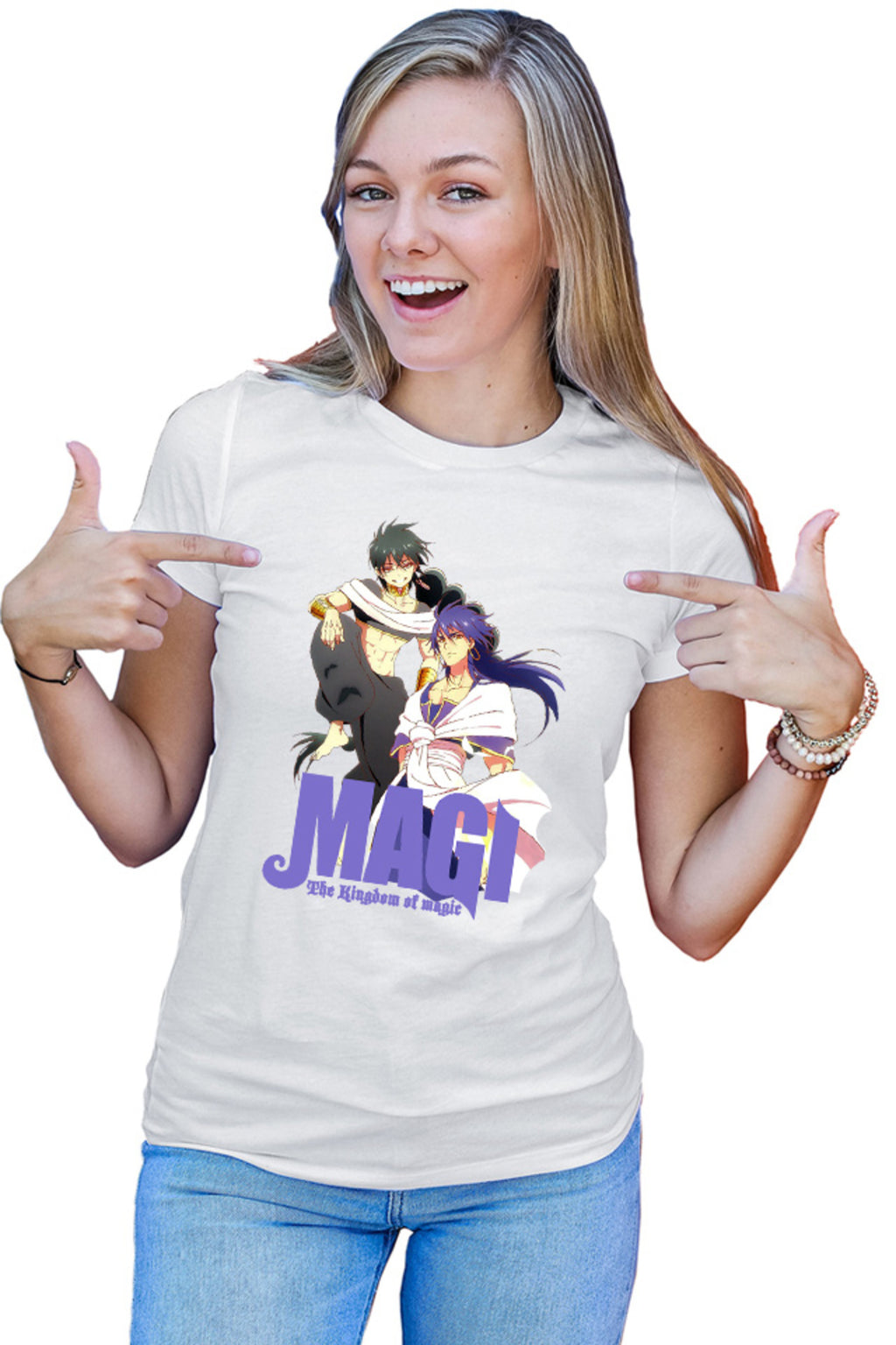 Tricou dama Magi The Labyrinth of Magic Gang Judar Sinbad Anime Style