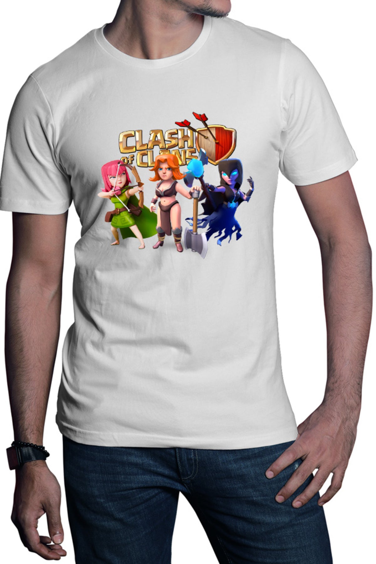 Tricou barbati Clash of Clans Archer Mage Fighter Rage Supercell