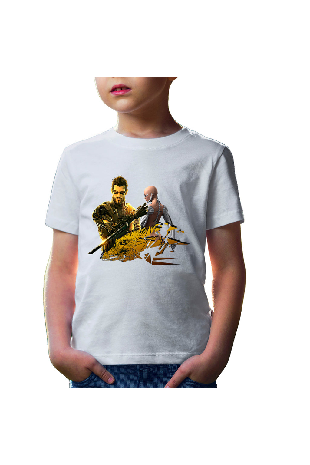 Tricou copii Deus Ex Cyborg Human Revolution Video Game