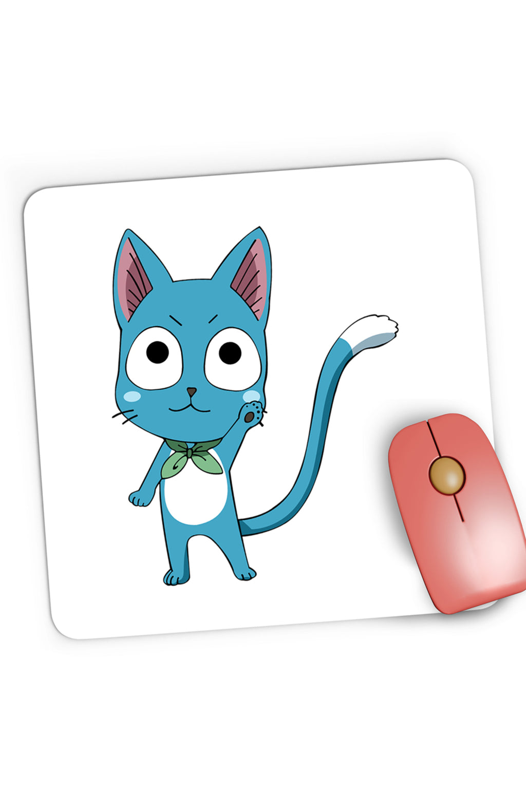 Mousepad Gaming Fairy Tail Happy Cat Ninja City Mustang, 21x19 cm