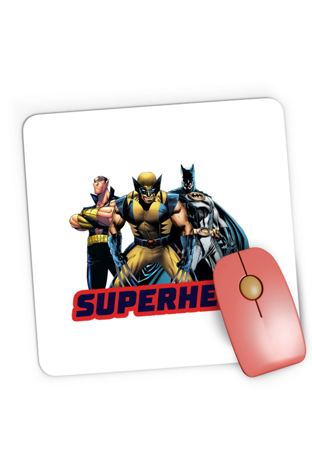 Mousepad Gaming Wolverine X-MEN Avengers Batman Team, 21x19 cm