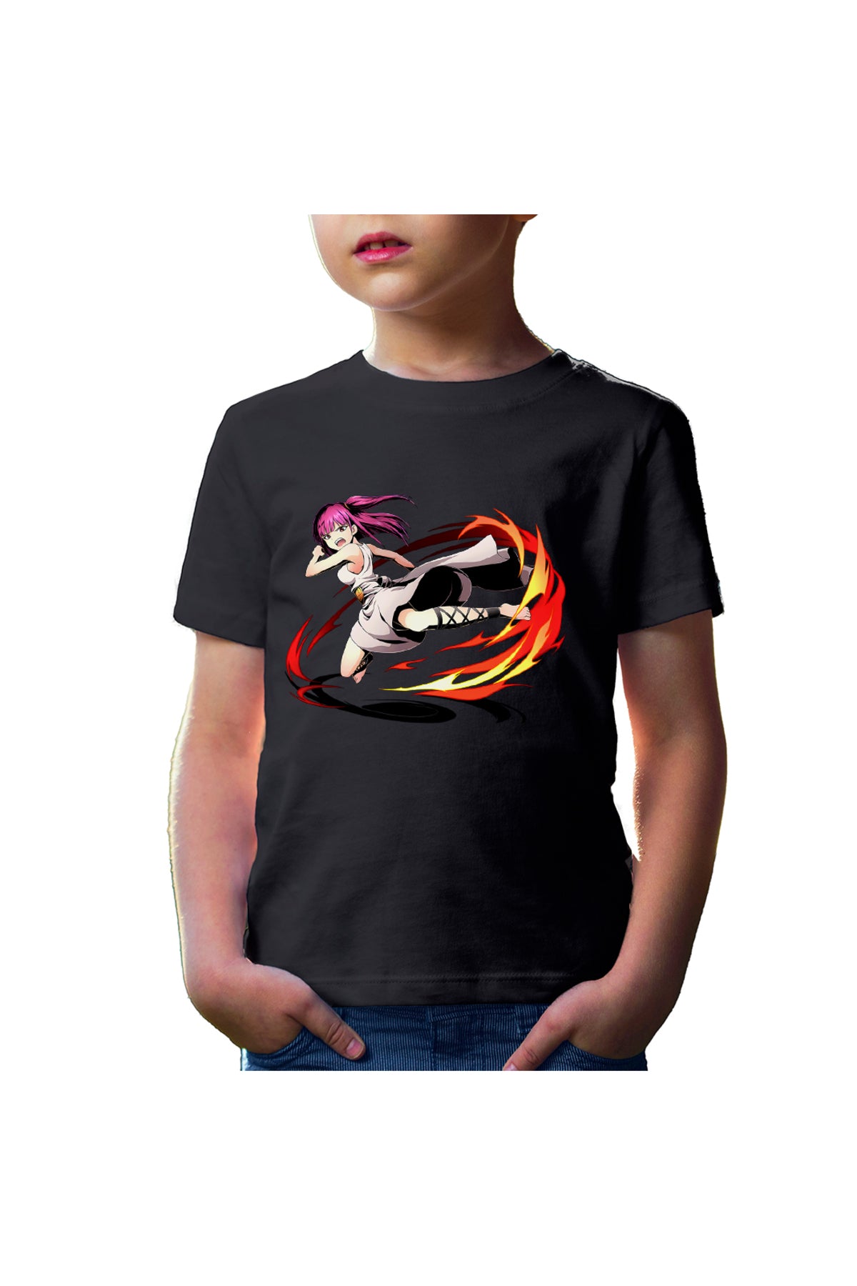 Tricou copii Magi The Labyrinth of Magic Morgiana Fight Leg Fire
