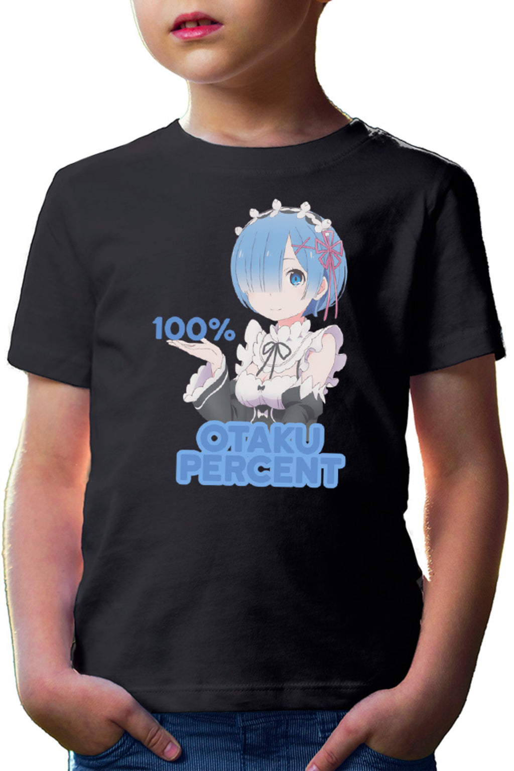 Tricou copii Re Zero REM Otaku Percentage Maiden Kawaii Technics