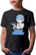 Tricou copii Re Zero REM Otaku Percentage Maiden Kawaii Technics