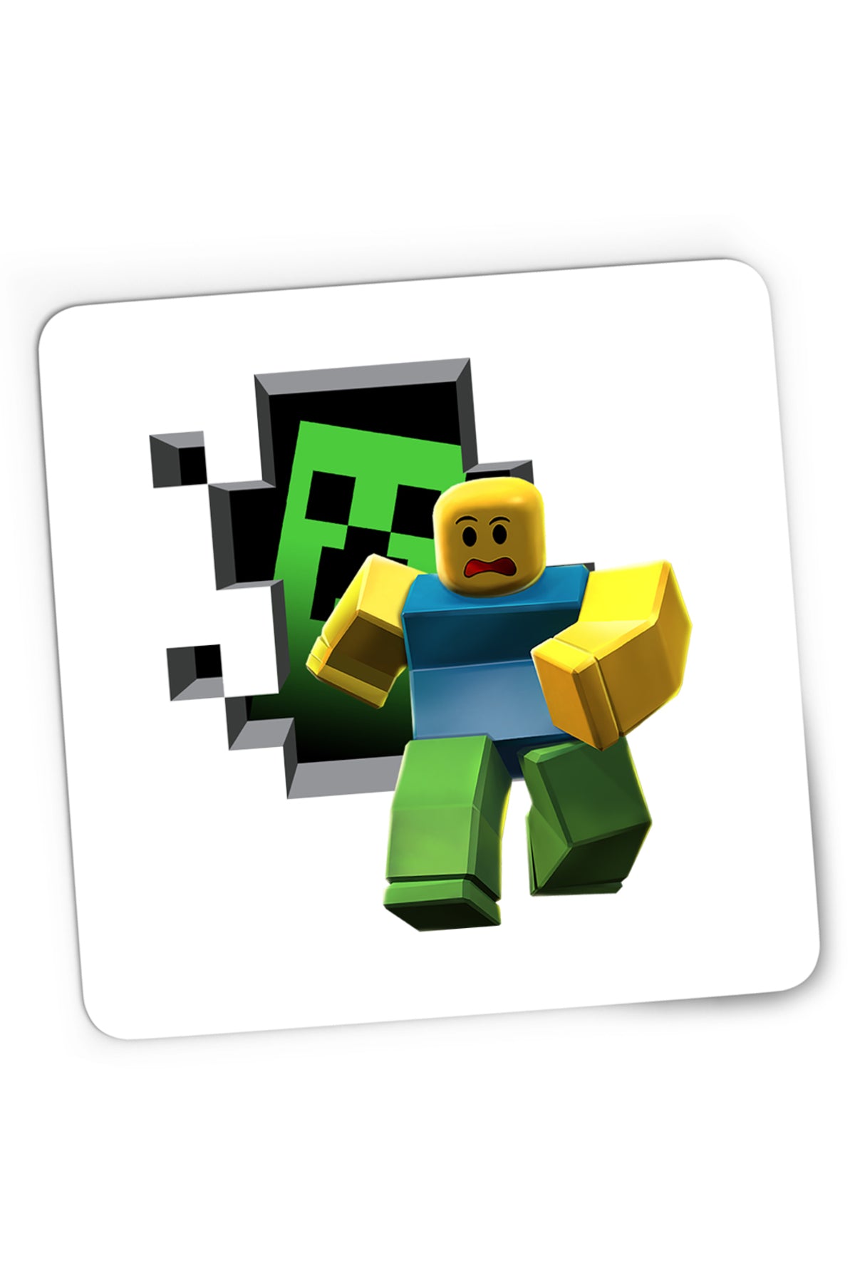 Mousepad Gaming Roblox Minecraft Earth Aternos Mcskins, 21x19 cm
