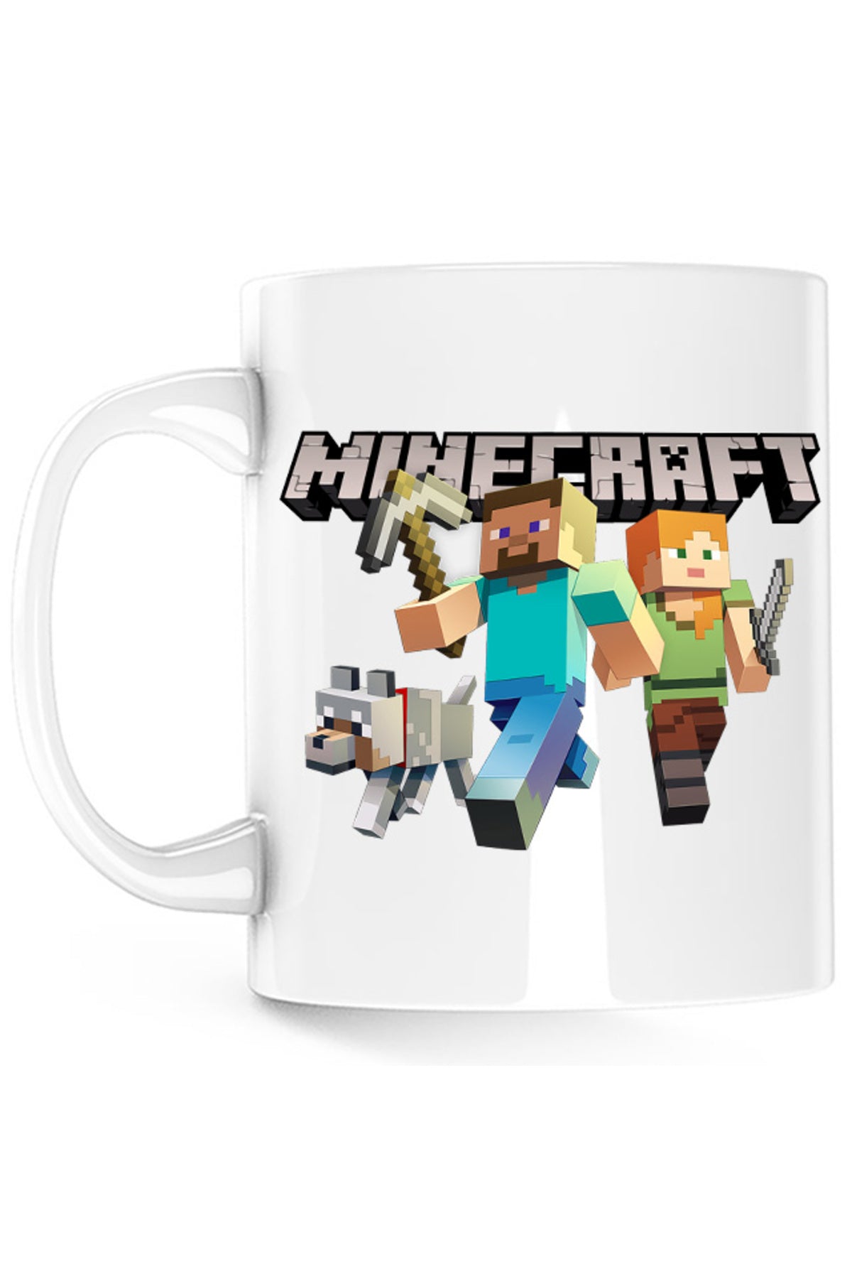 Cana Minecraft Go Mining Gold Power Red Stone Farm, alba, 330 ml