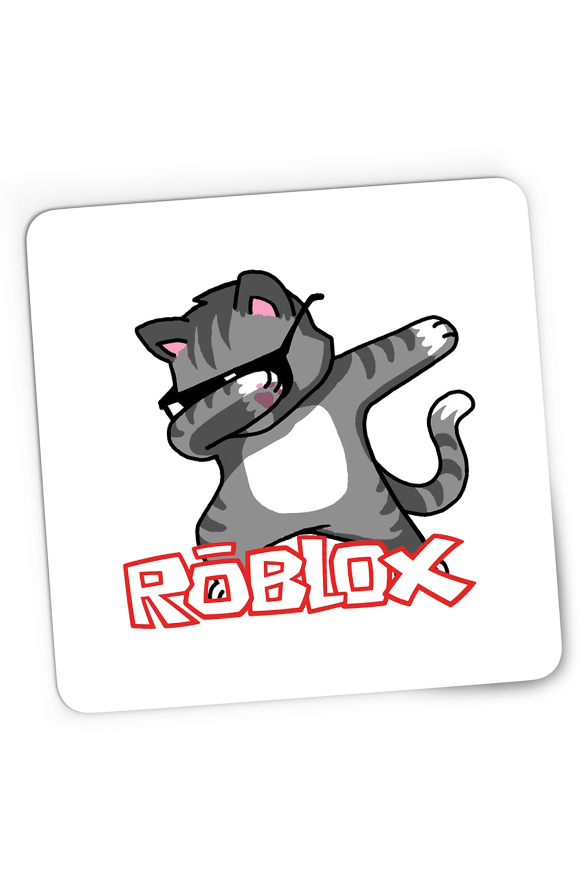 Mousepad Gaming Roblox Cat Kitten Fortnite Dab Vip, 21x19 cm