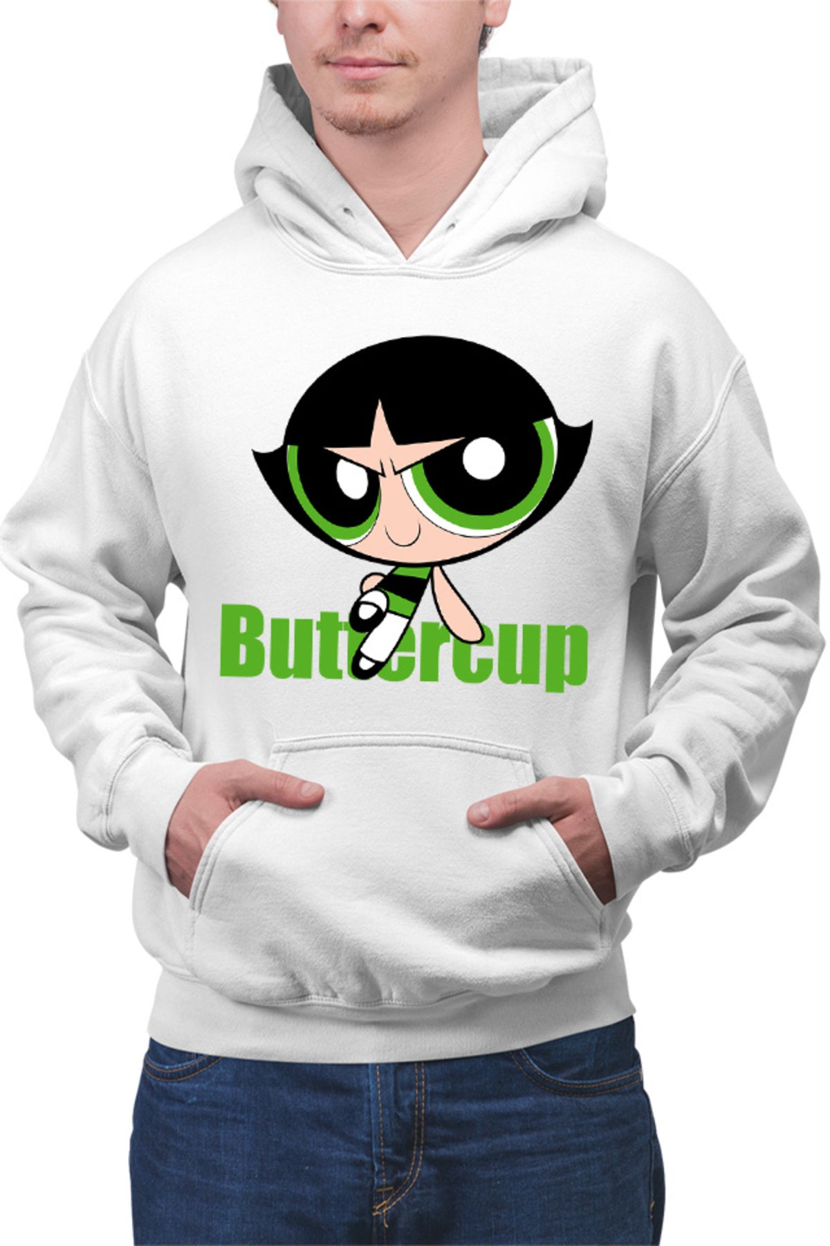 Hanorac barbati The Powerpuff Girls Buttercup Tomboy Strong