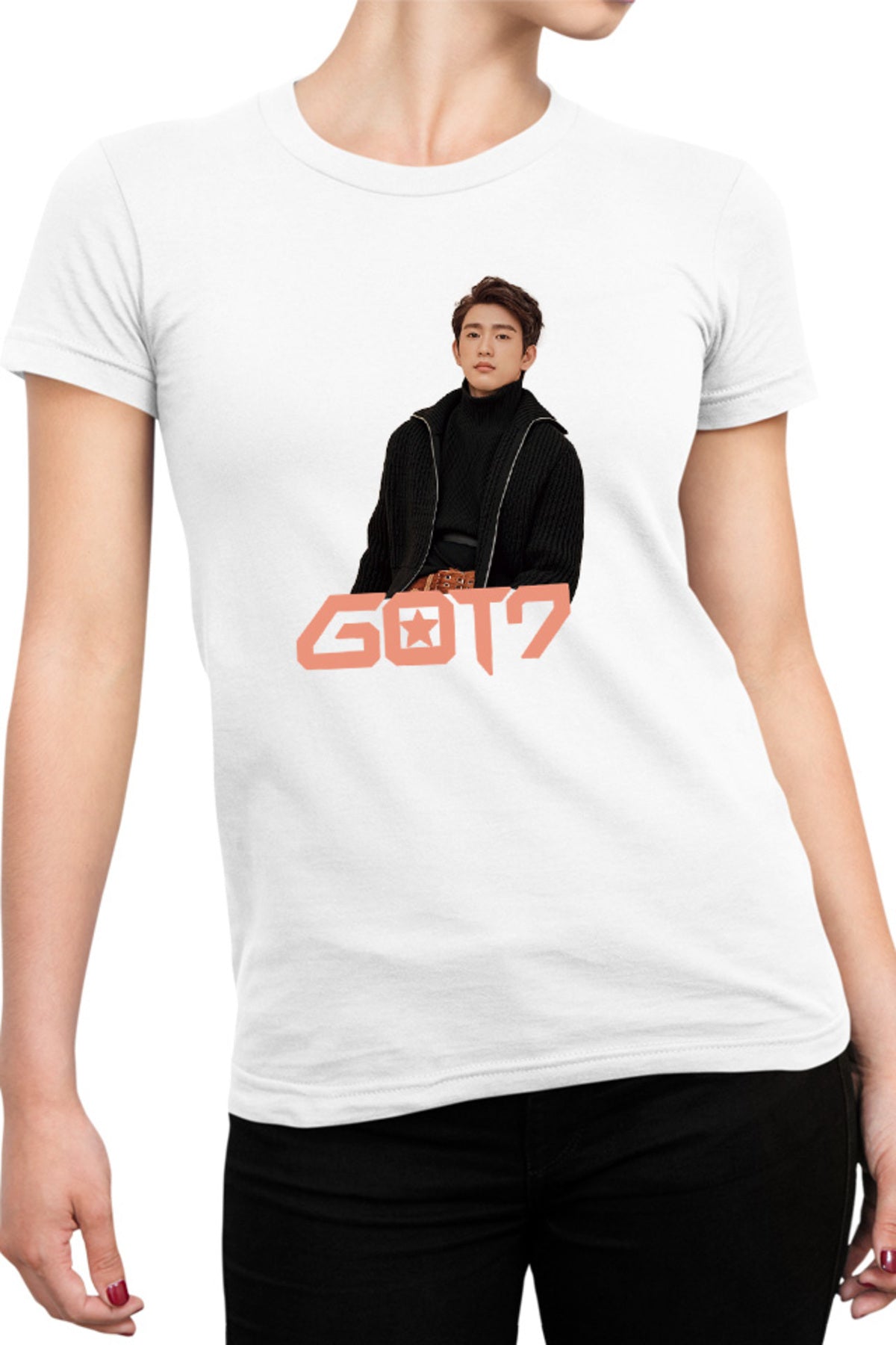 Tricou dama Got7 Jinyoung y Idol Korean American Winter Concept