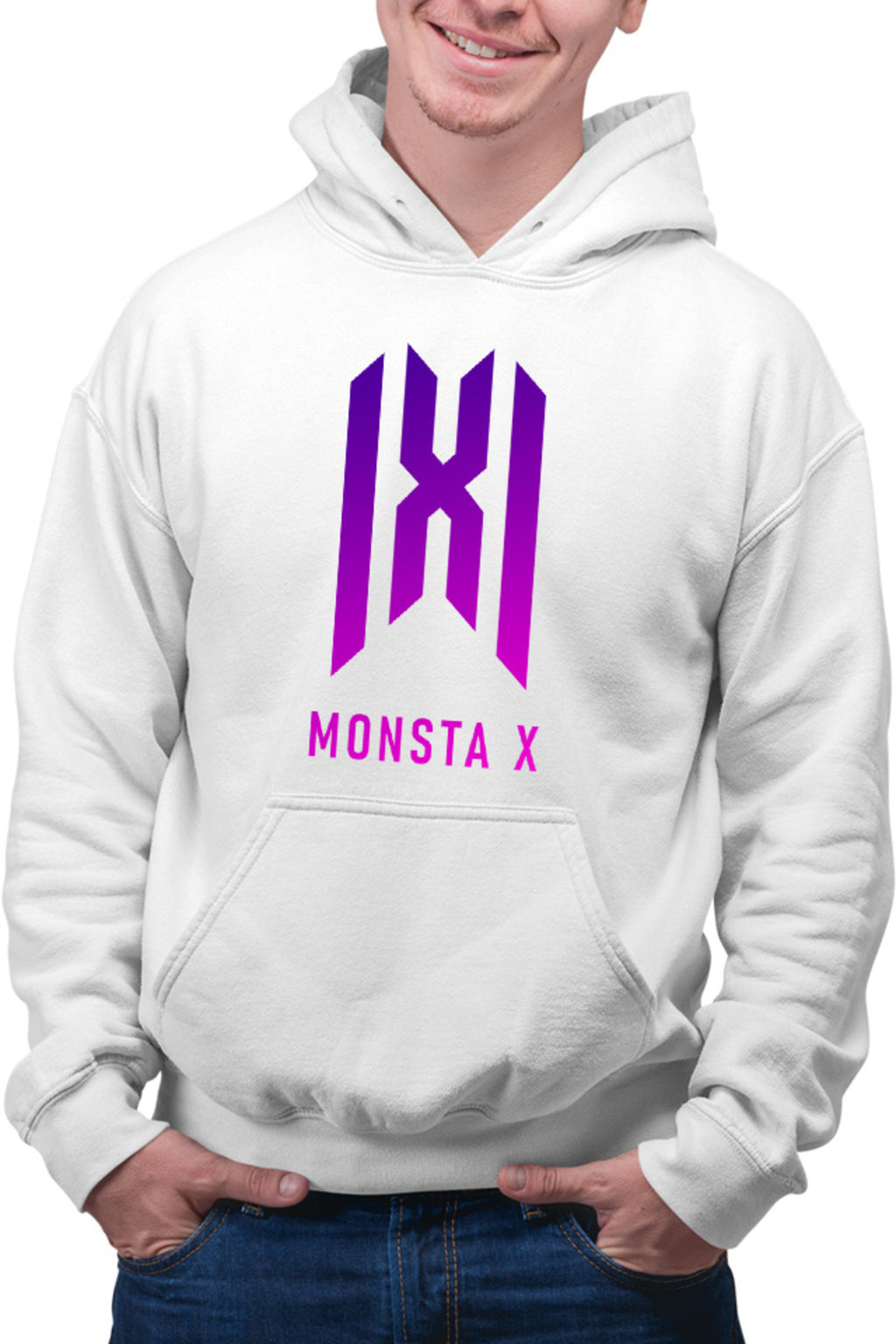 Hanorac barbati Monsta X Logo Merch K-Pop Album New Come Back