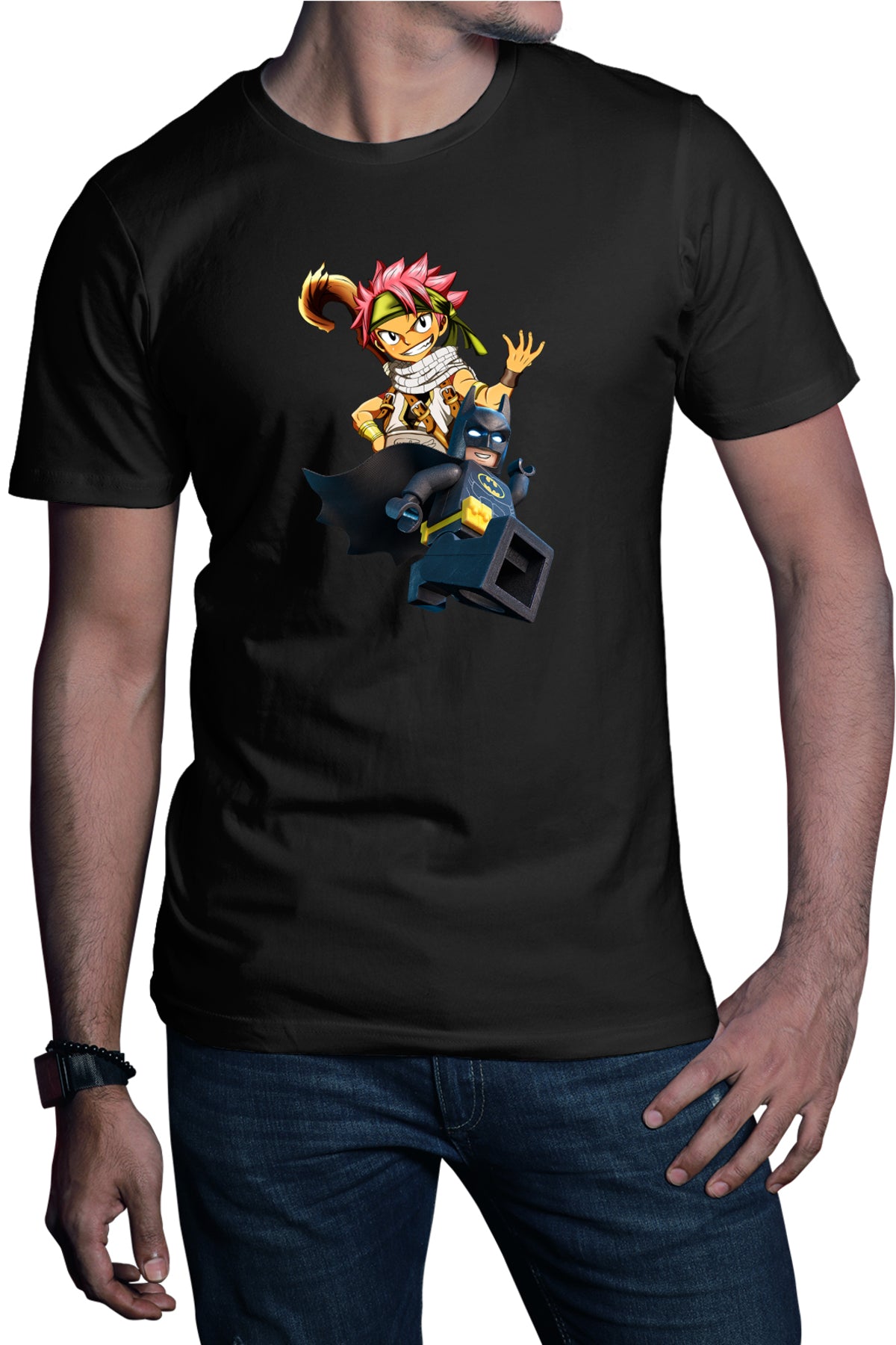 Tricou barbati Fairy Tail Batman Anime Manga