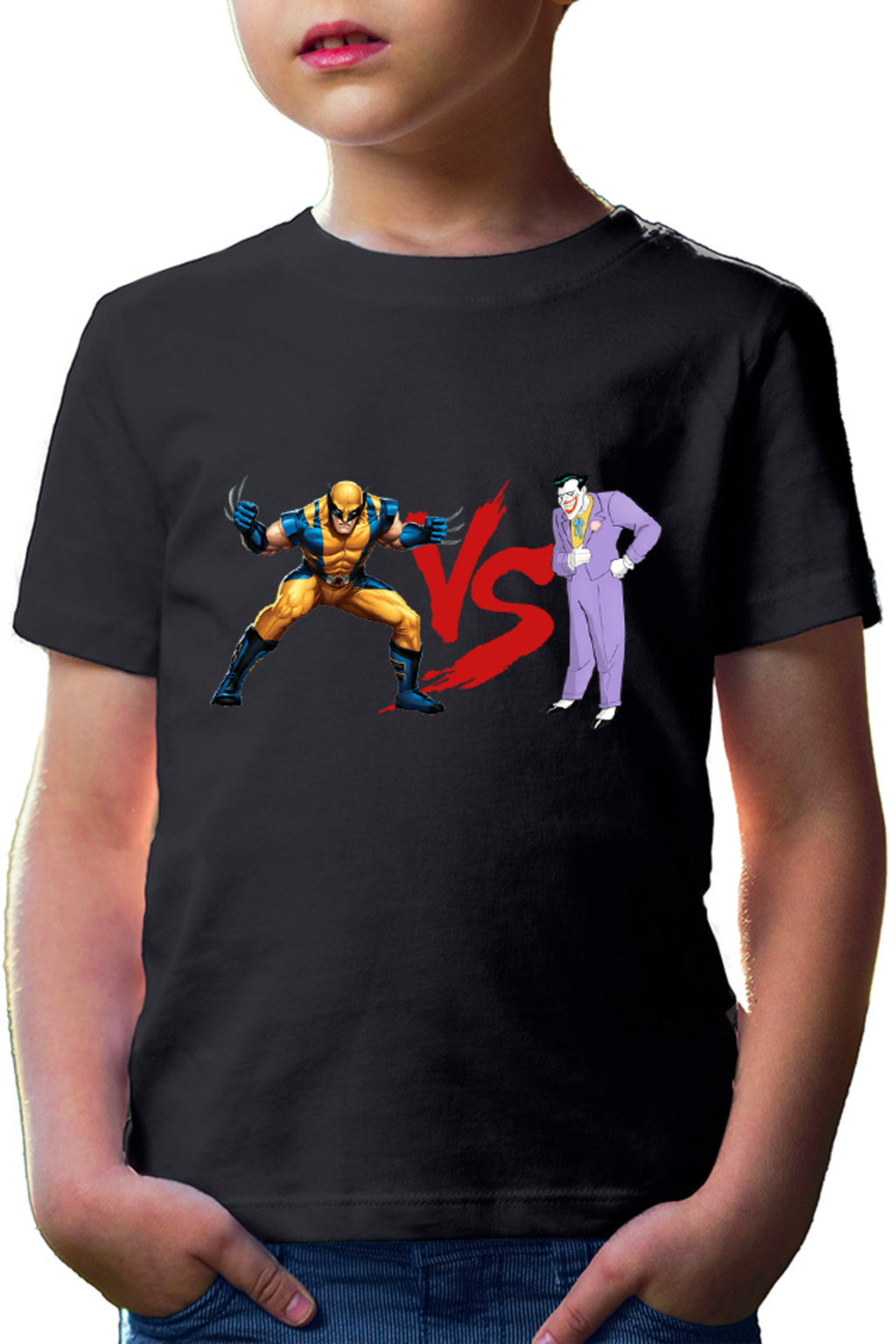Tricou copii Wolverine VS Joker Costume Cartoon