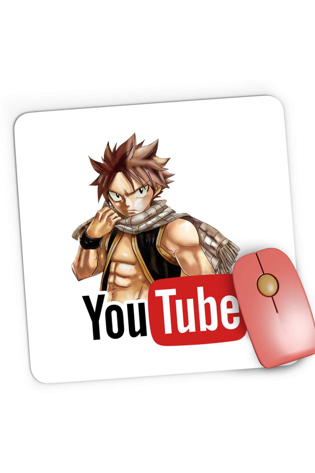 Mousepad Gaming Fairy Tail Youtube Creator Duplo Natsu, 21x19 cm