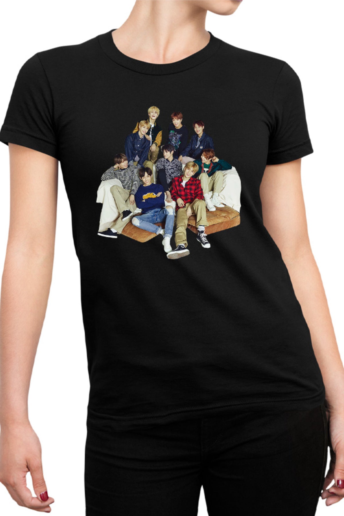 Tricou dama NCT Idols Artist Korean Mark Band Vocals High
