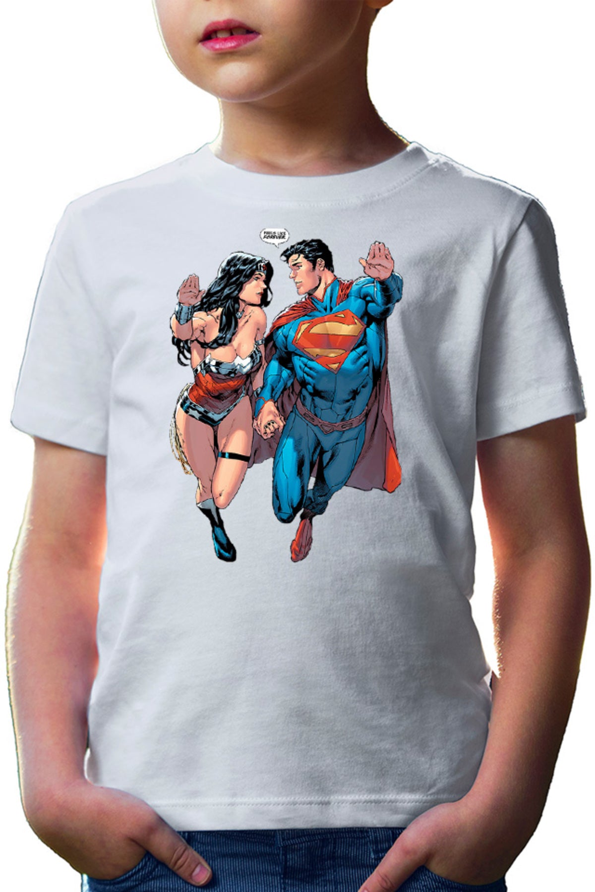 Tricou copii Wonder Woman Superman Lovers Superpowers American Heroes