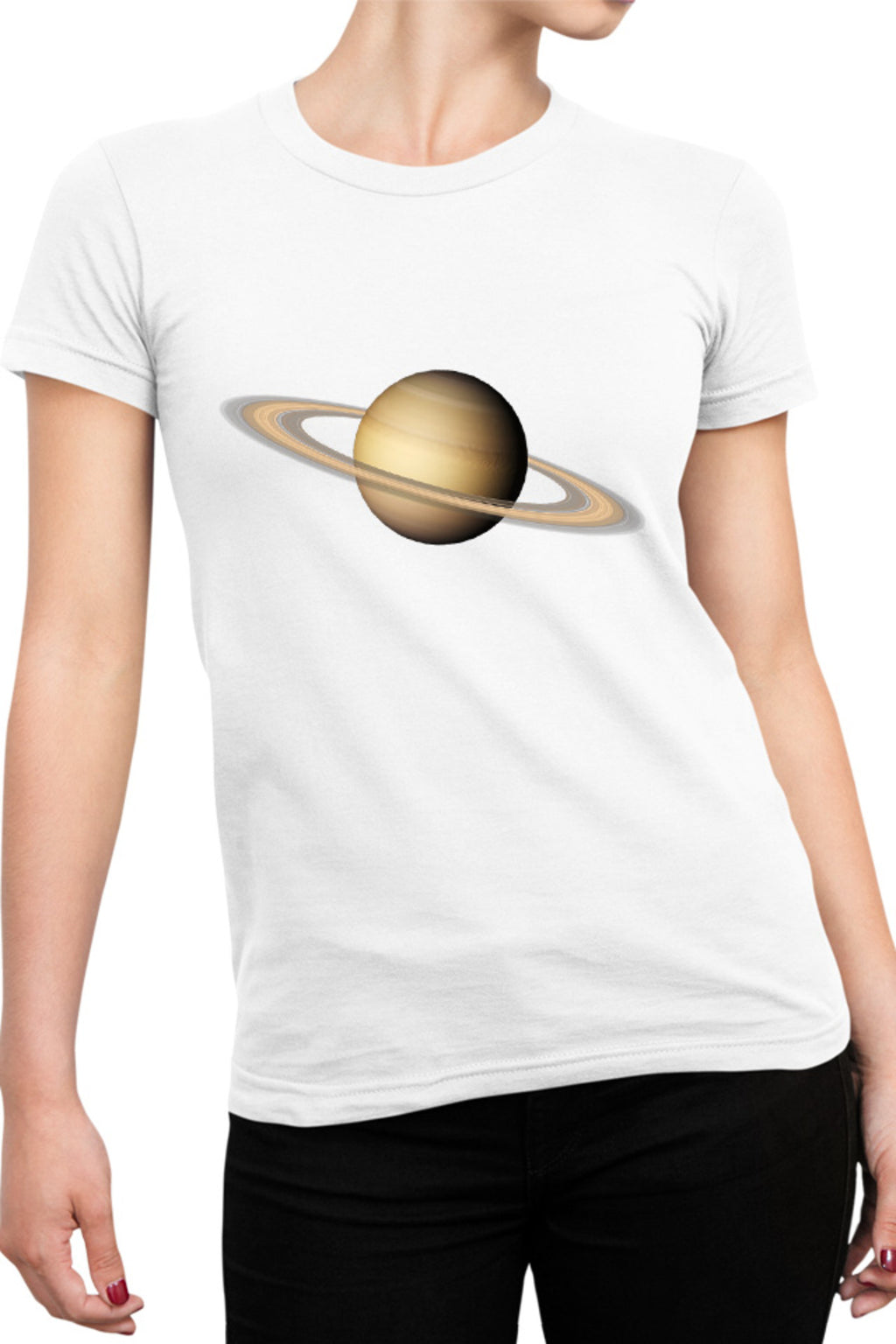 Tricou dama NASA Saturn Rings Astronomy