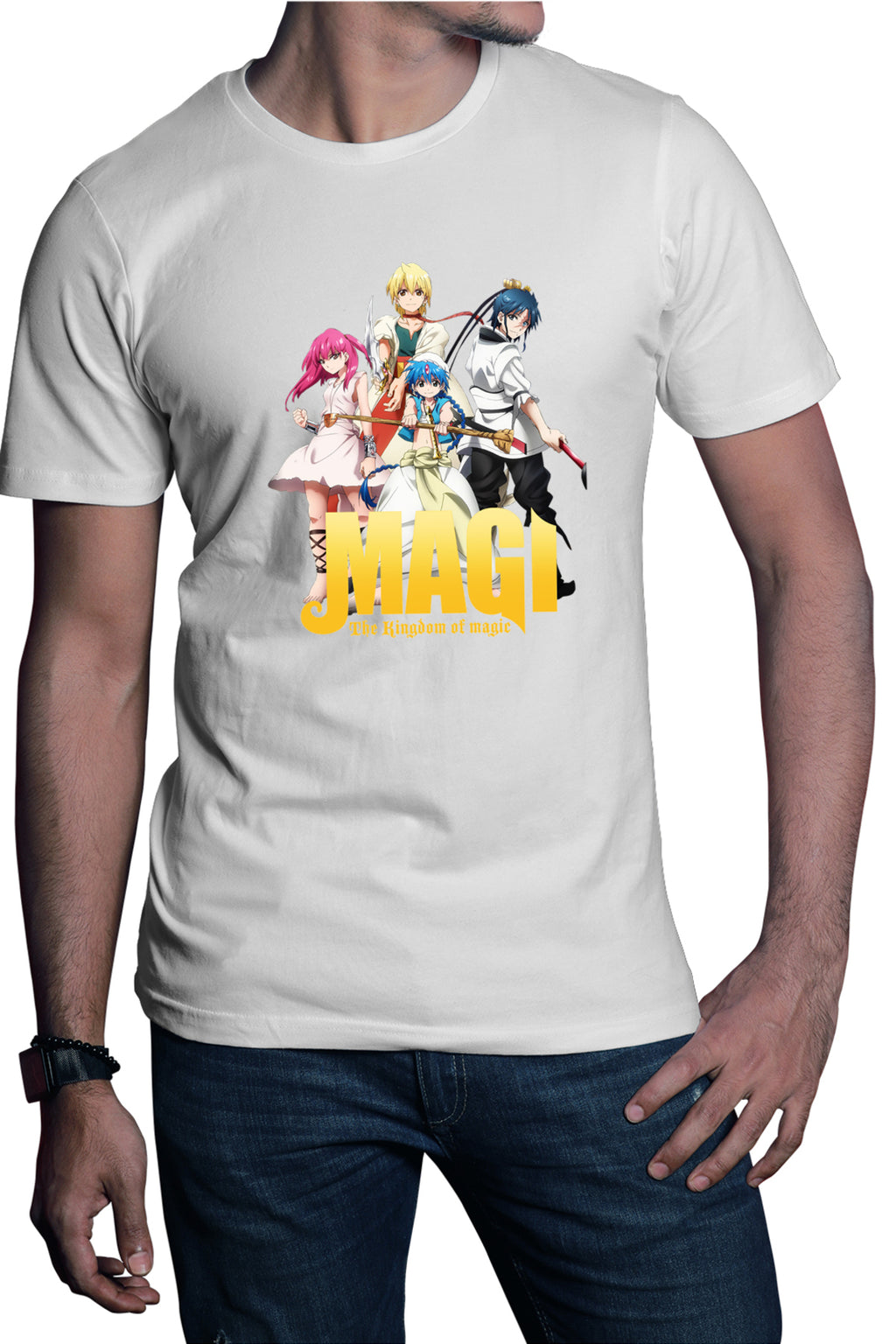 Tricou barbati Magi The Labyrinth of Magic Protagonists Group Poster Pose