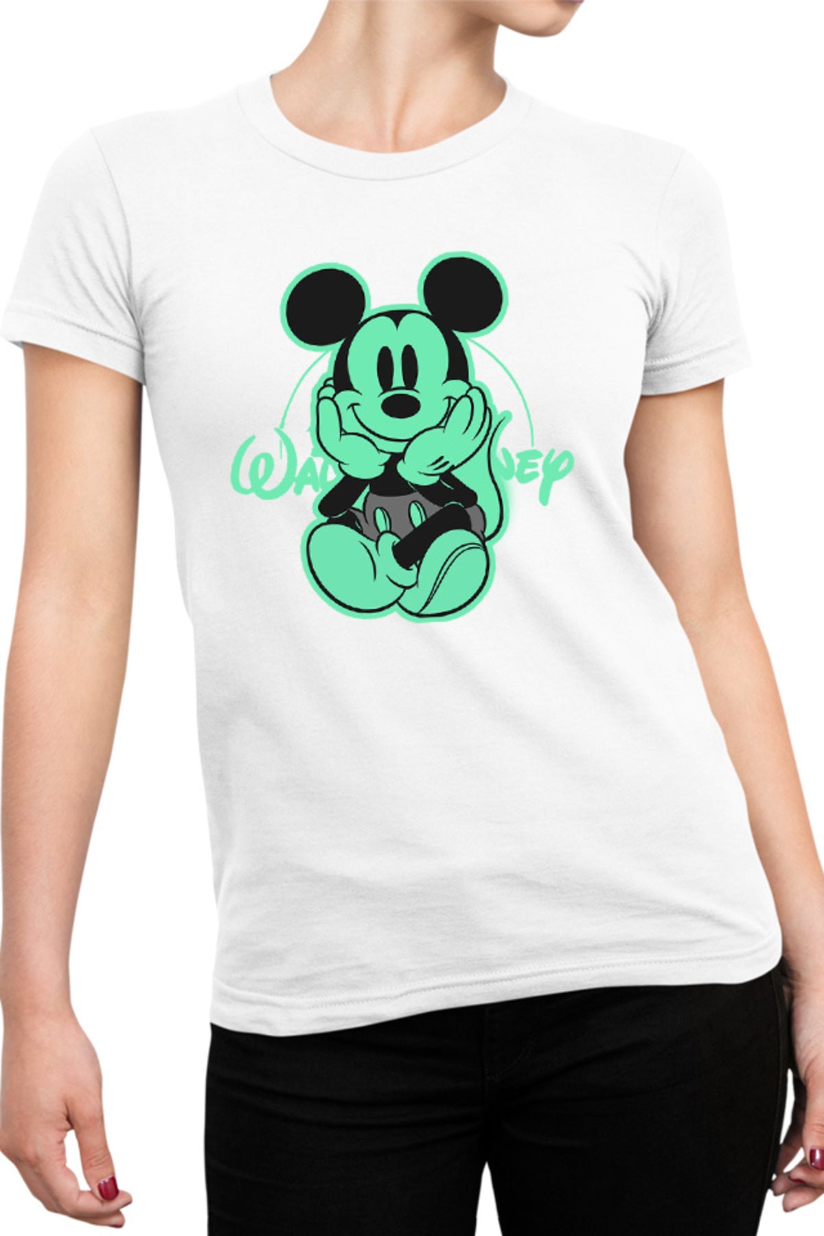 Tricou dama Mickey Mouse Animation Children Play Games