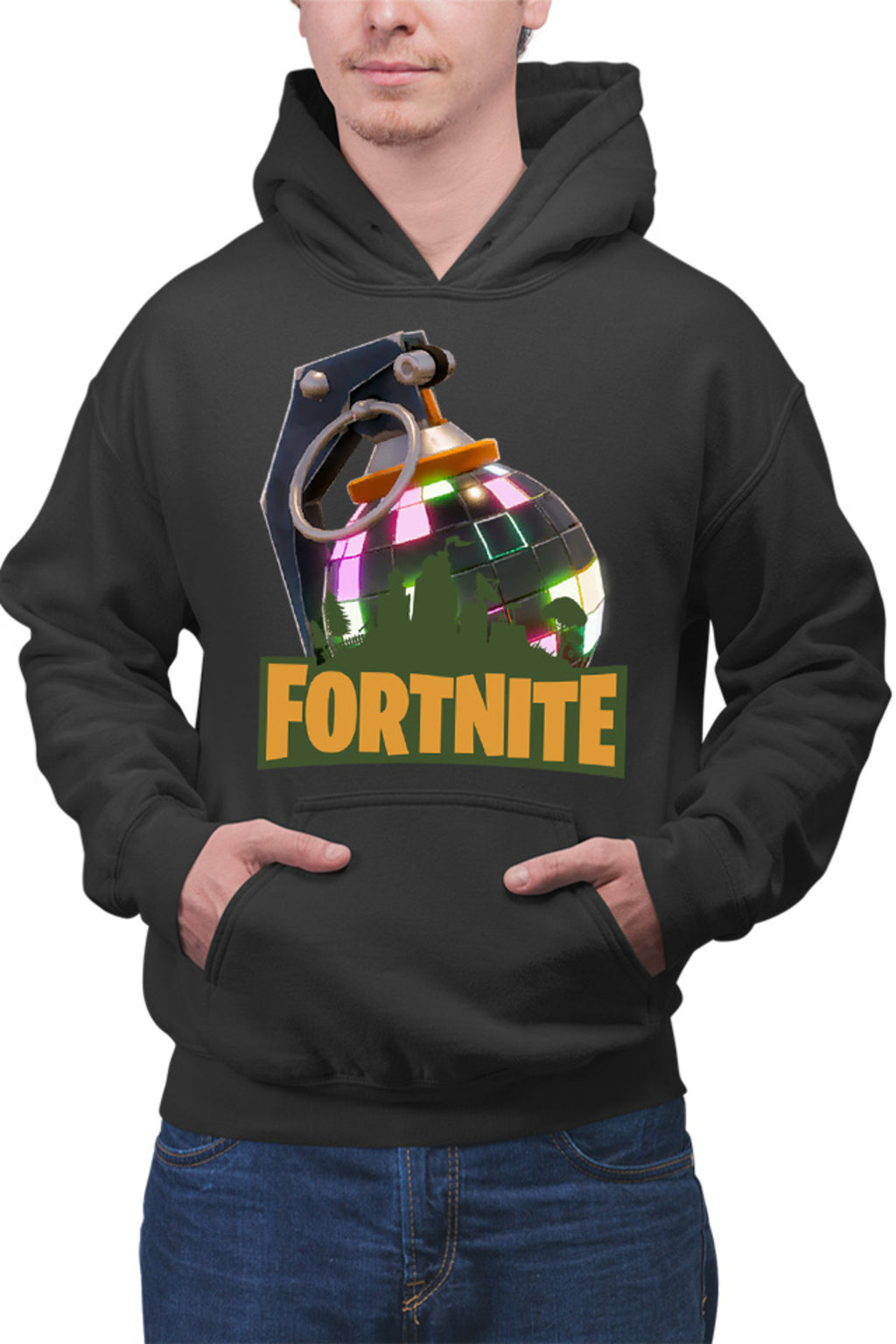 Hanorac barbati Fortnite Colorful Game Children Skins Building Map