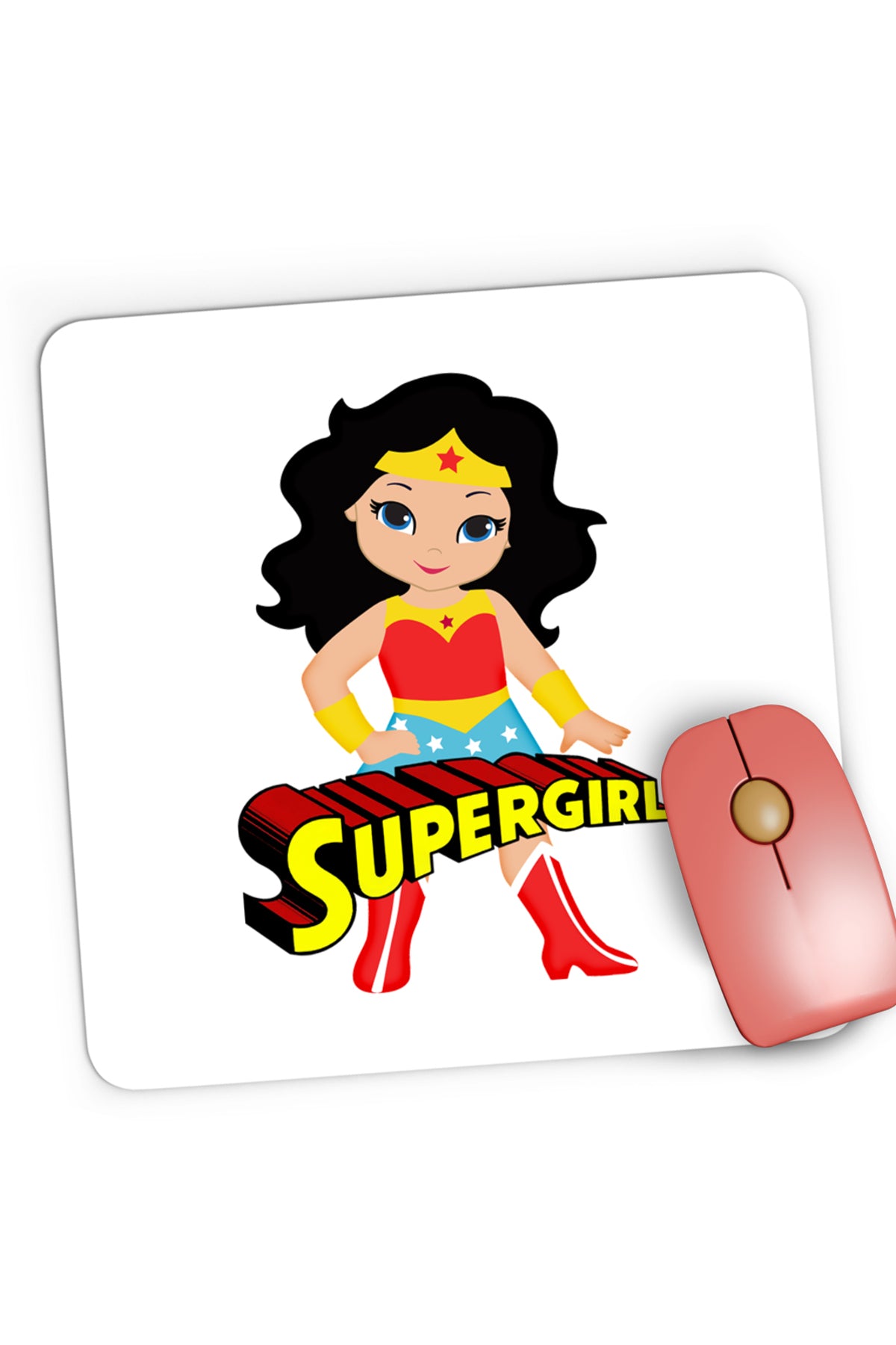 Mousepad Gaming Superman Diana Prince Superwoman Supergirl, 21x19 cm