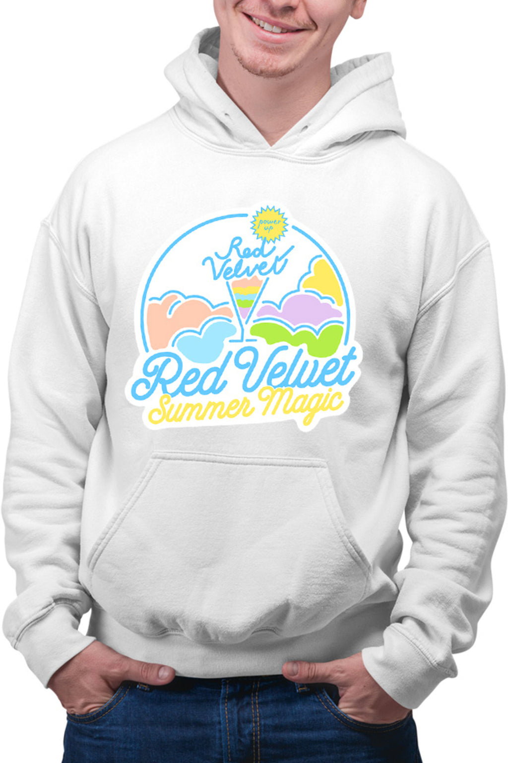 Hanorac barbati Red Velvet K-Pop Logo Summer Magic Vibe Colorful
