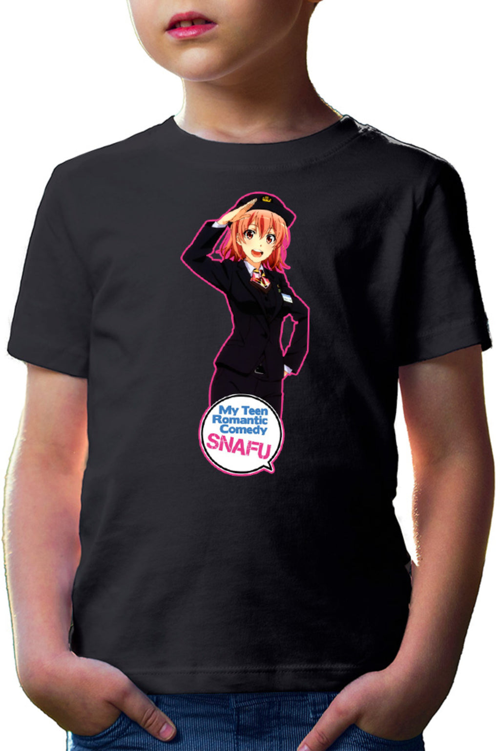 Tricou copii OreGairu Yui Police School Club Slice of Life