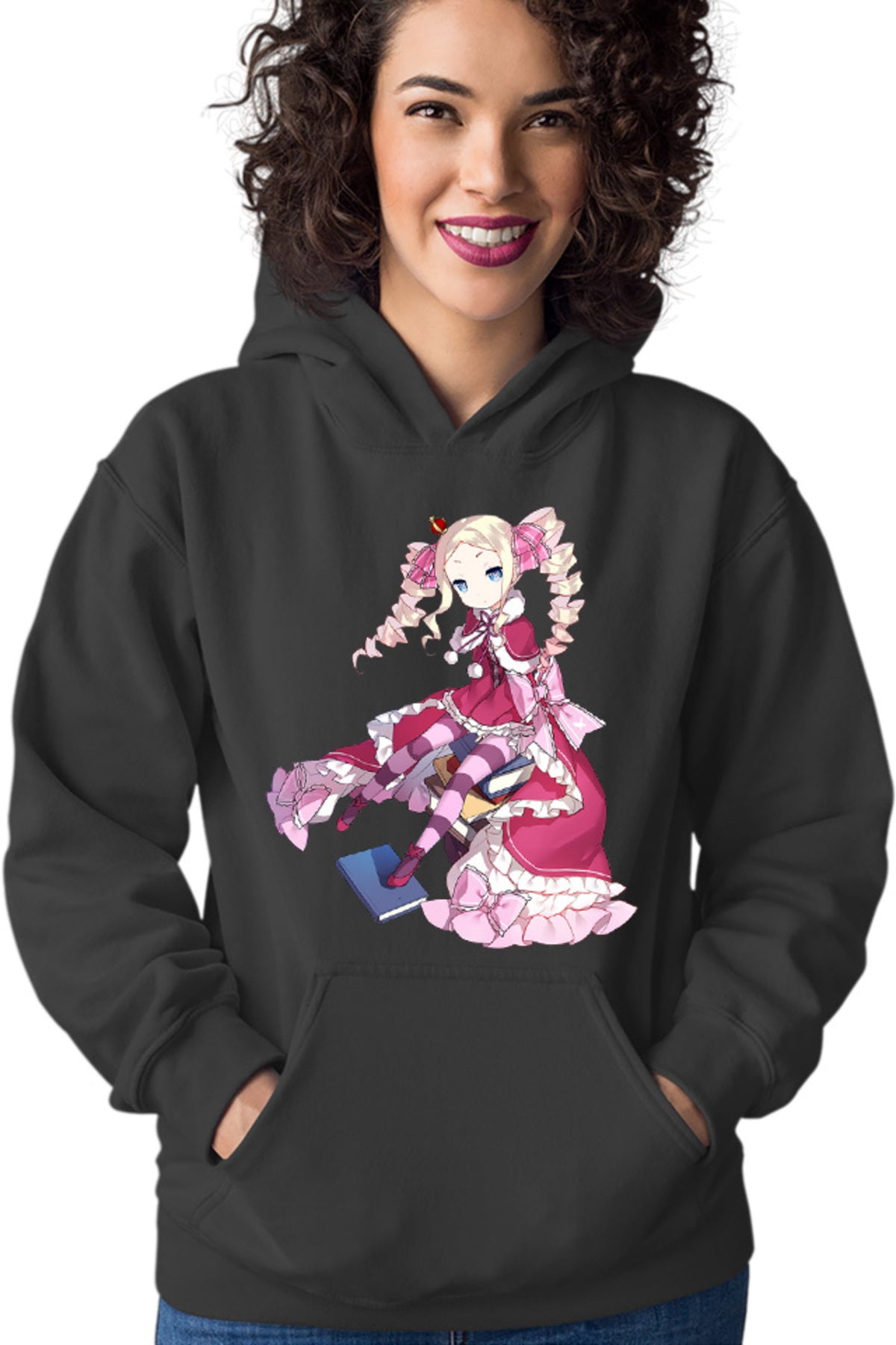 Hanorac dama Re Zero Beatrice Library Book Magic Tsundere Desene