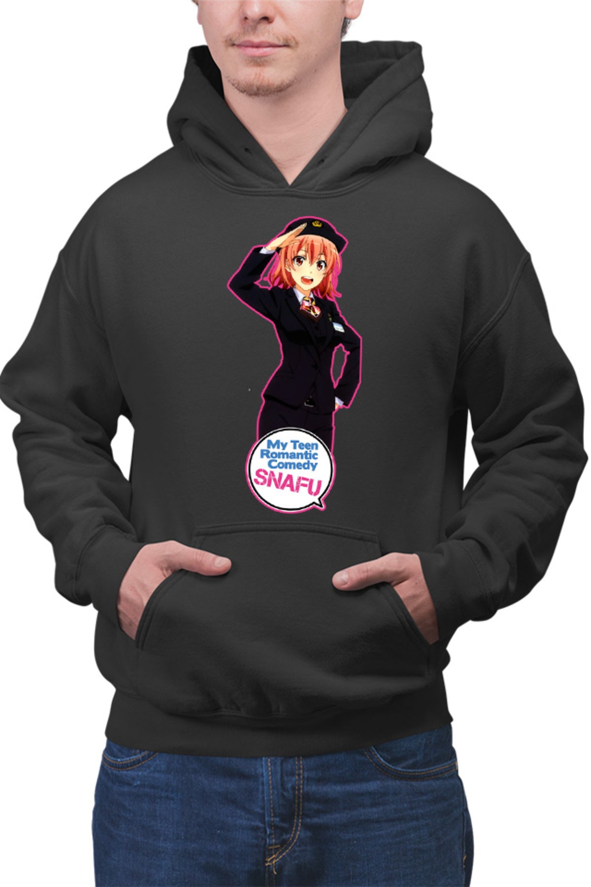 Hanorac barbati OreGairu Yui Police School Club Slice of Life