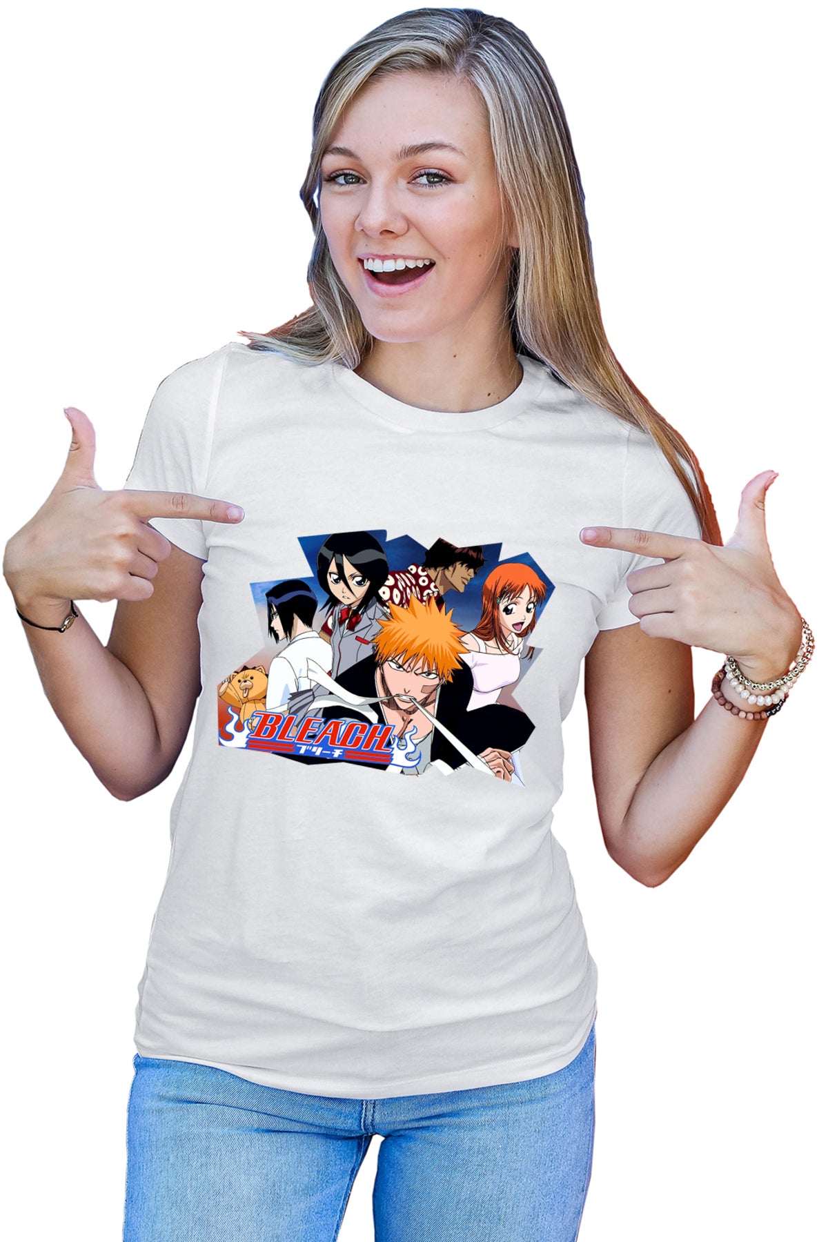Tricou dama Bleach Ichigo Kurosaki Anime Manga Crew