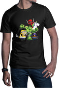 Tricou barbati Wolverine Minions Hulk Brawl Stars Deadpool