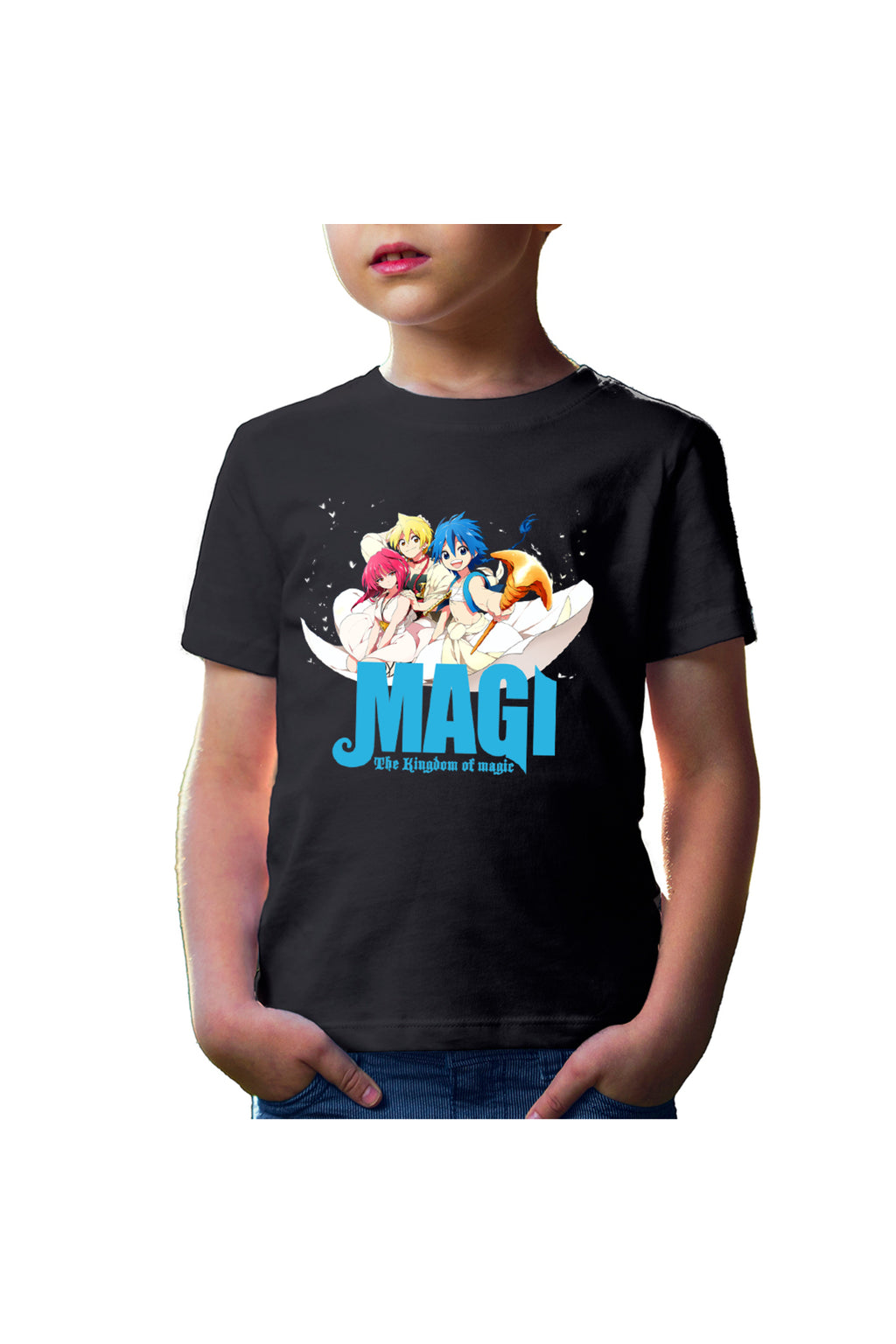 Tricou copii Magi The Labyrinth of Magic Protagonists Group Flying Carpet