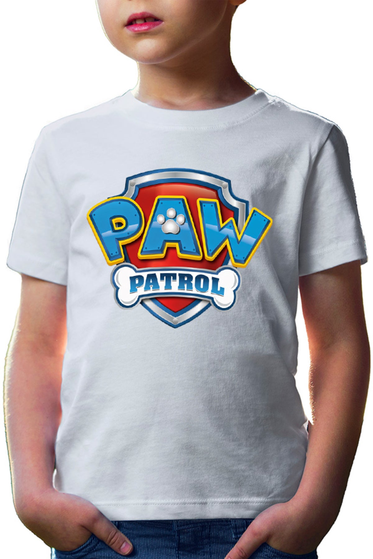 Tricou copii Paw Patrol Logo Disney Dogs Protect Humans