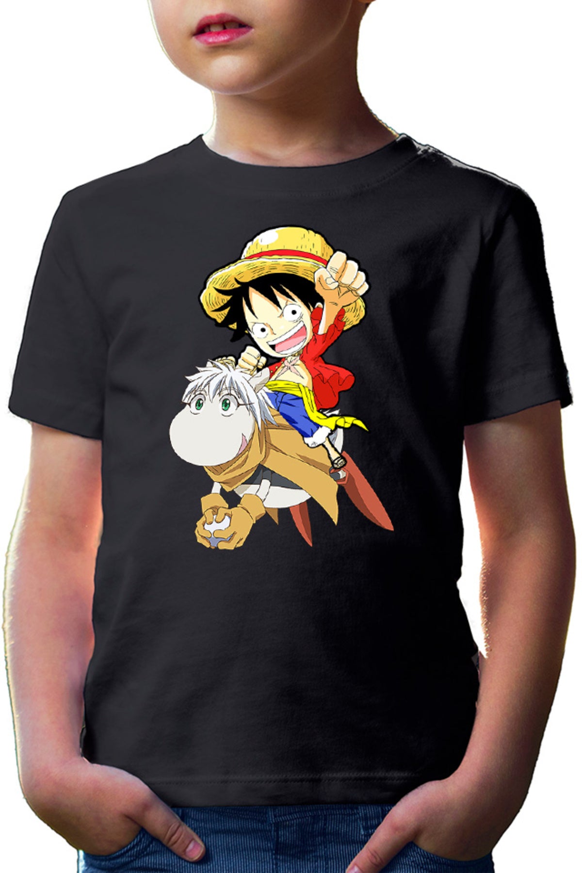 Tricou copii Hoshin Engi Sibuxiang Lufy One Piece Cute Animal Boruto