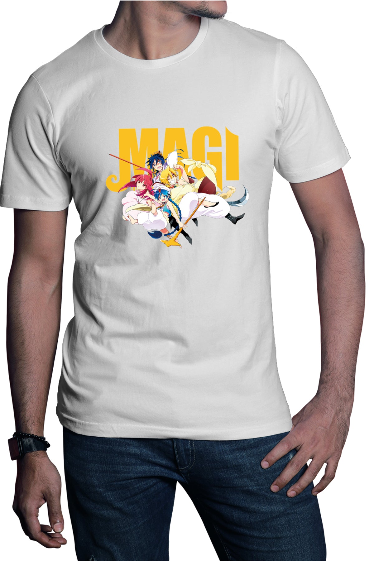 Tricou barbati Magi The Labyrinth of Magic Protagonists Group Weapon Pose