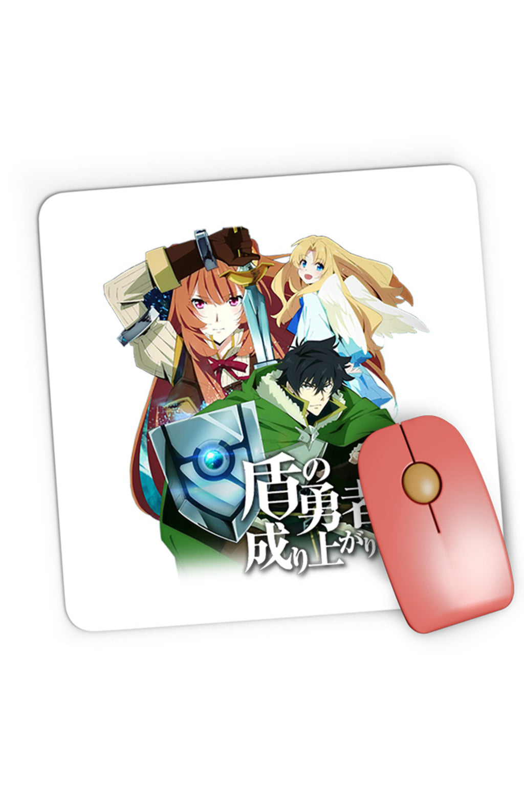 Mousepad Gaming Rising of the Shield Hero Naofumi Raphtalia Filo Drama Fantasy, 21x19 cm