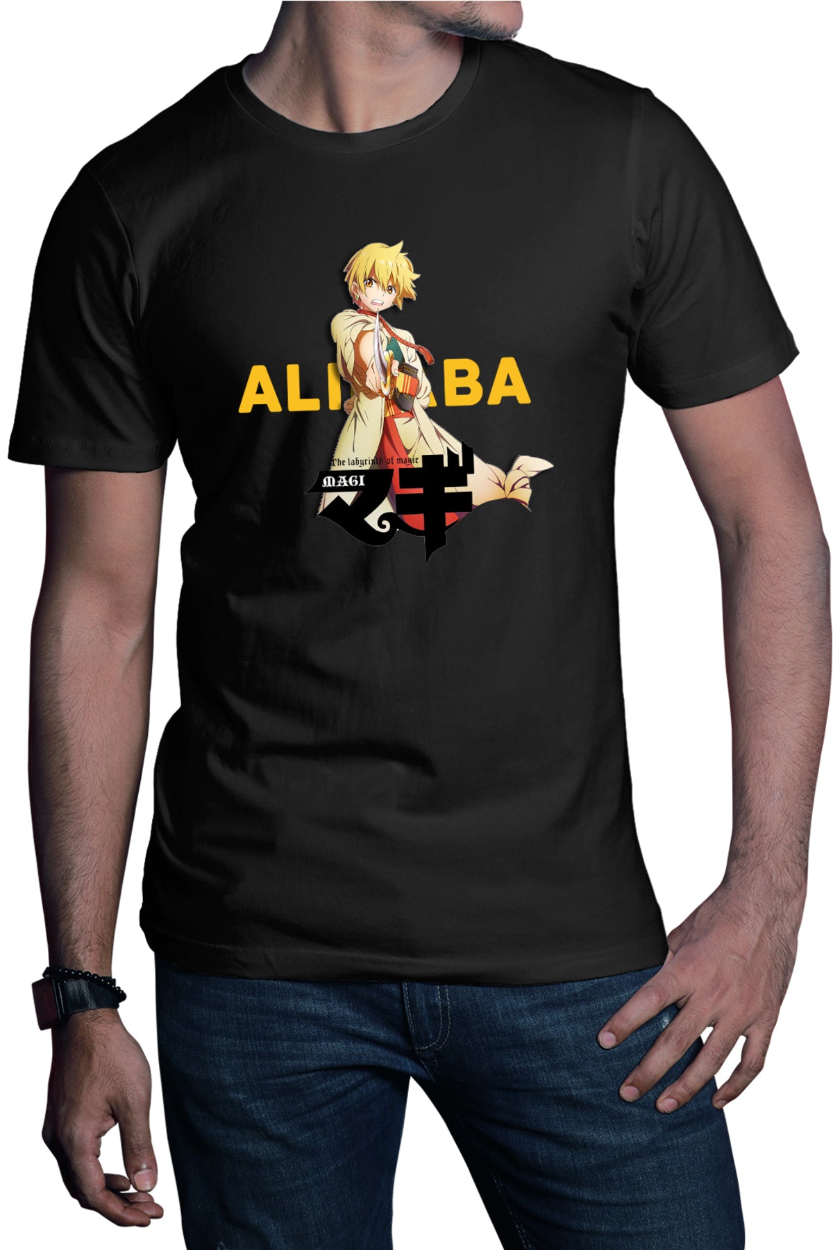 Tricou barbati Magi The Labyrinth of Magic Alibaba Fight Pose