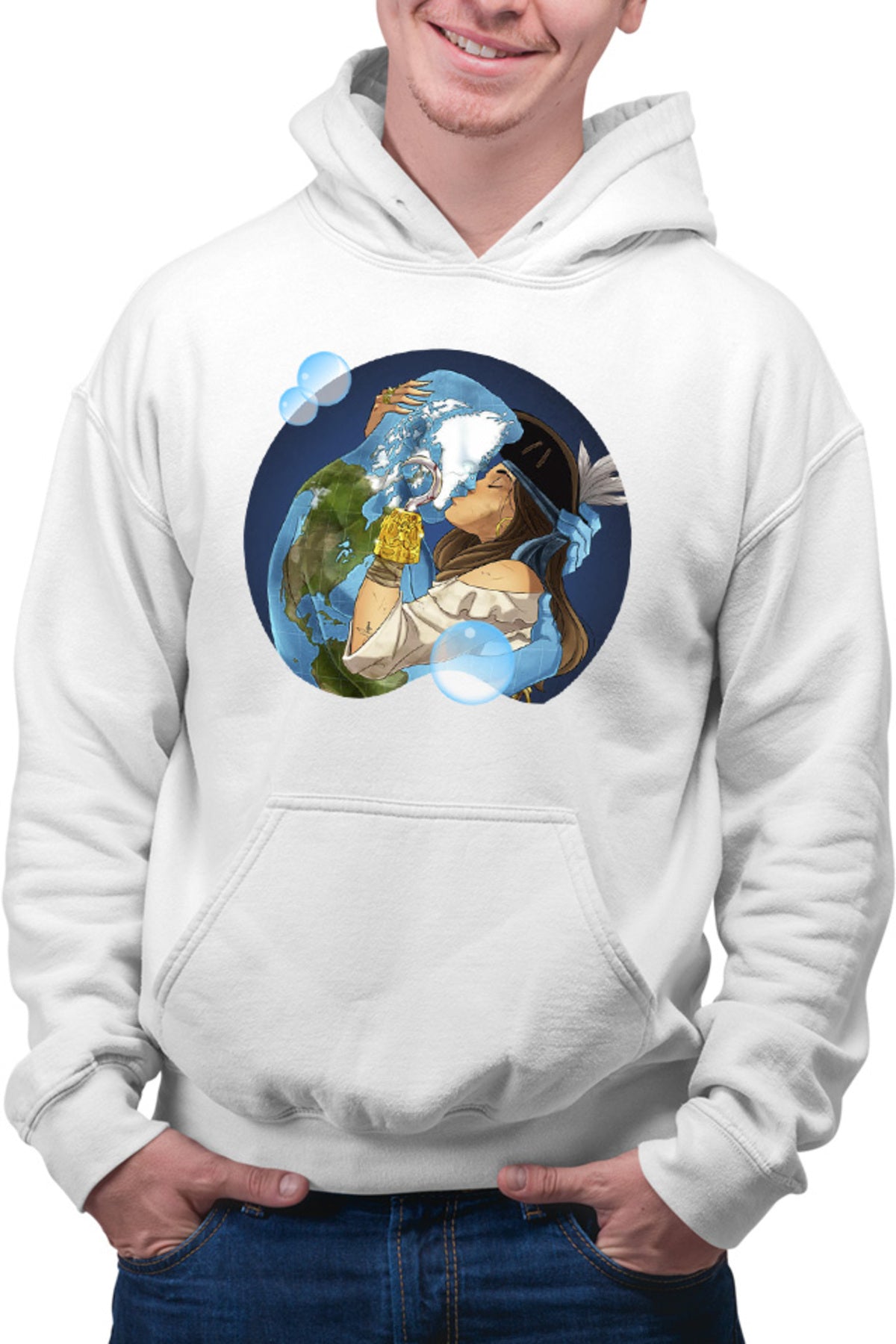 Hanorac barbati NFT XOXO Earth Protect Nature Mother Animals