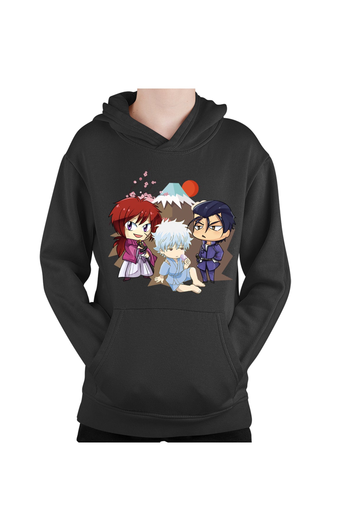 Hanorac copii Rurouni Kenshin Chibi Trio Kenshin Gintoki Hajime
