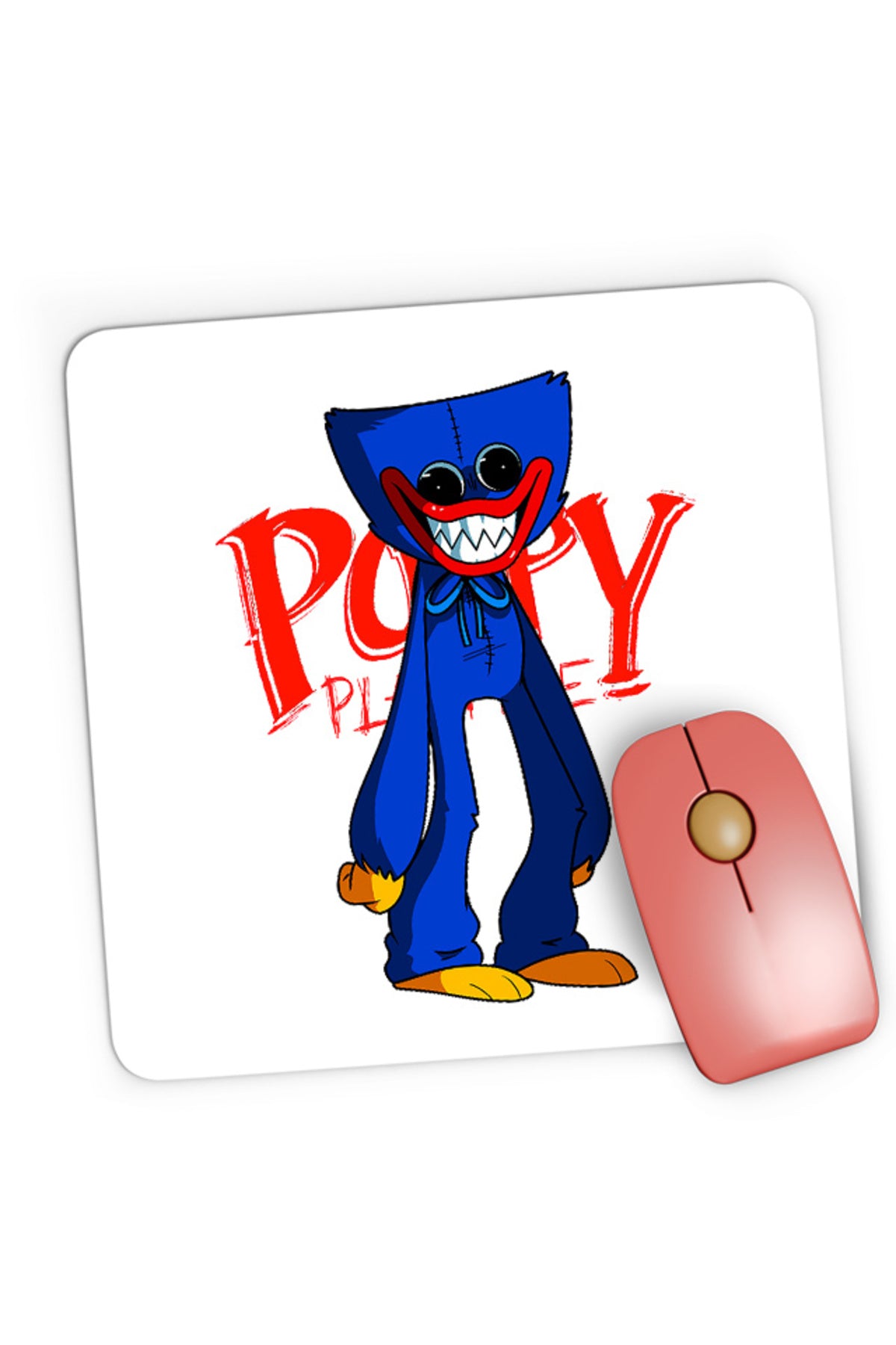 Mousepad Gaming Huggy Wuggy Horror RPG Game Puzzle Poppy Play Time, 21x19 cm